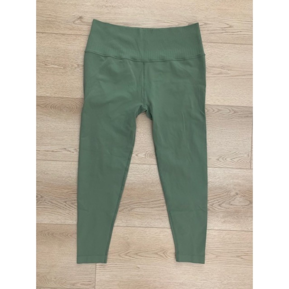 JoyLab Women XL Sage Green Seamless High Waisted Ribbed Athletic Leggings